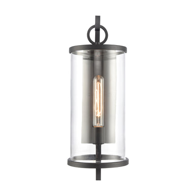 Hopkins 20.25'' High 1-Light Outdoor Sconce - Charcoal Black