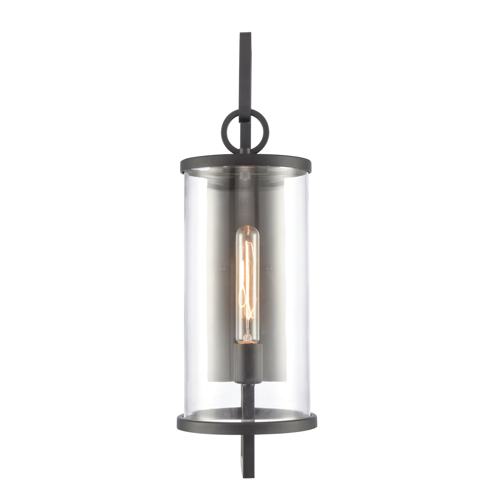Hopkins 24'' High 1-Light Outdoor Sconce - Charcoal Black