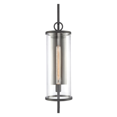 Hopkins 30'' High 1-Light Outdoor Sconce - Charcoal Black