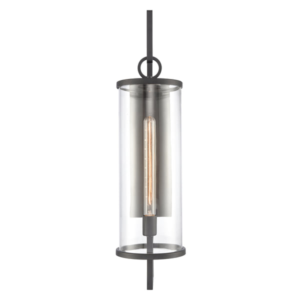 Hopkins 30'' High 1-Light Outdoor Sconce - Charcoal Black