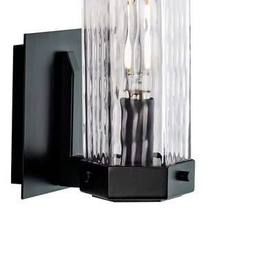 Polygon 10.5'' High 1-Light Outdoor Sconce - Matte Black