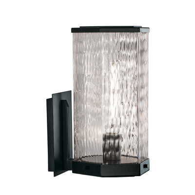 Polygon 12.63'' High 1-Light Outdoor Sconce - Matte Black
