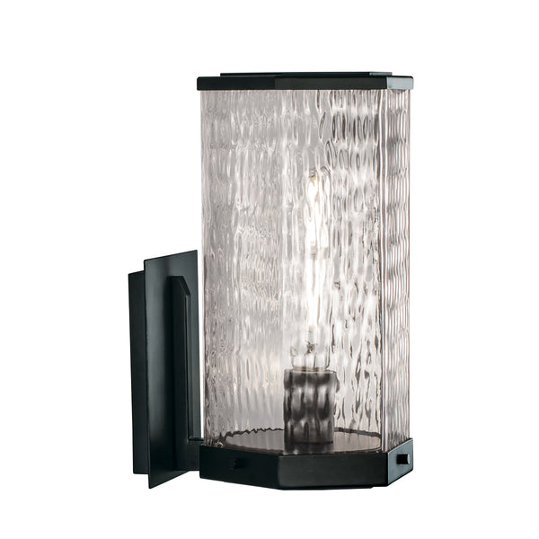 Polygon 12.63'' High 1-Light Outdoor Sconce - Matte Black
