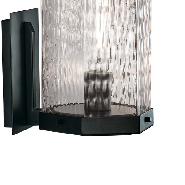 Polygon 12.63'' High 1-Light Outdoor Sconce - Matte Black