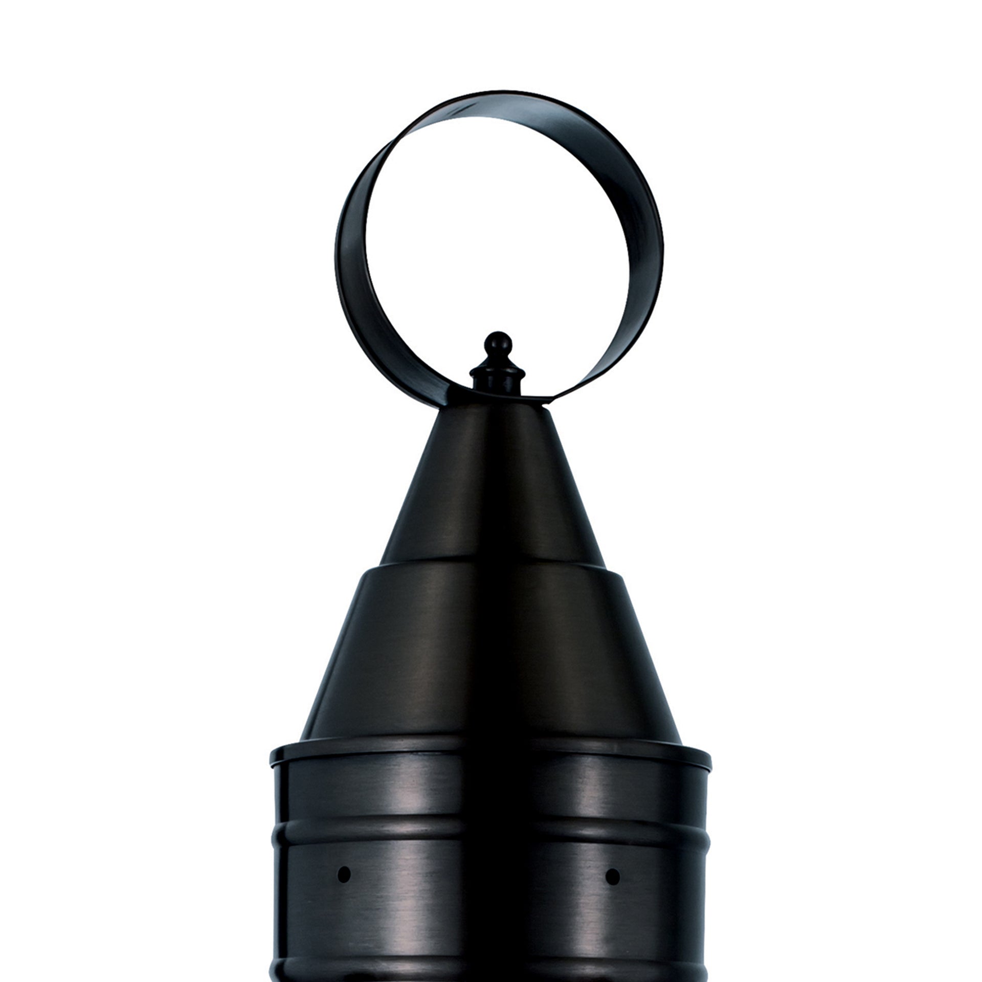 Classic Onion 17.5'' High 1-Light Outdoor Post Light - Black