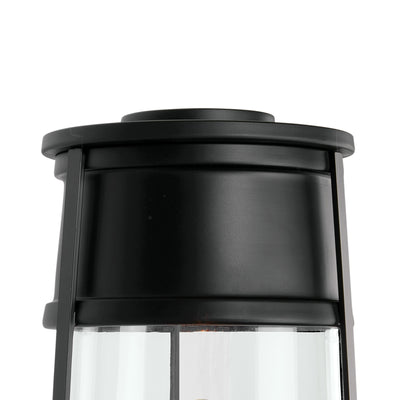 Cone 19.75'' High 1-Light Outdoor Post Light - Matte Black