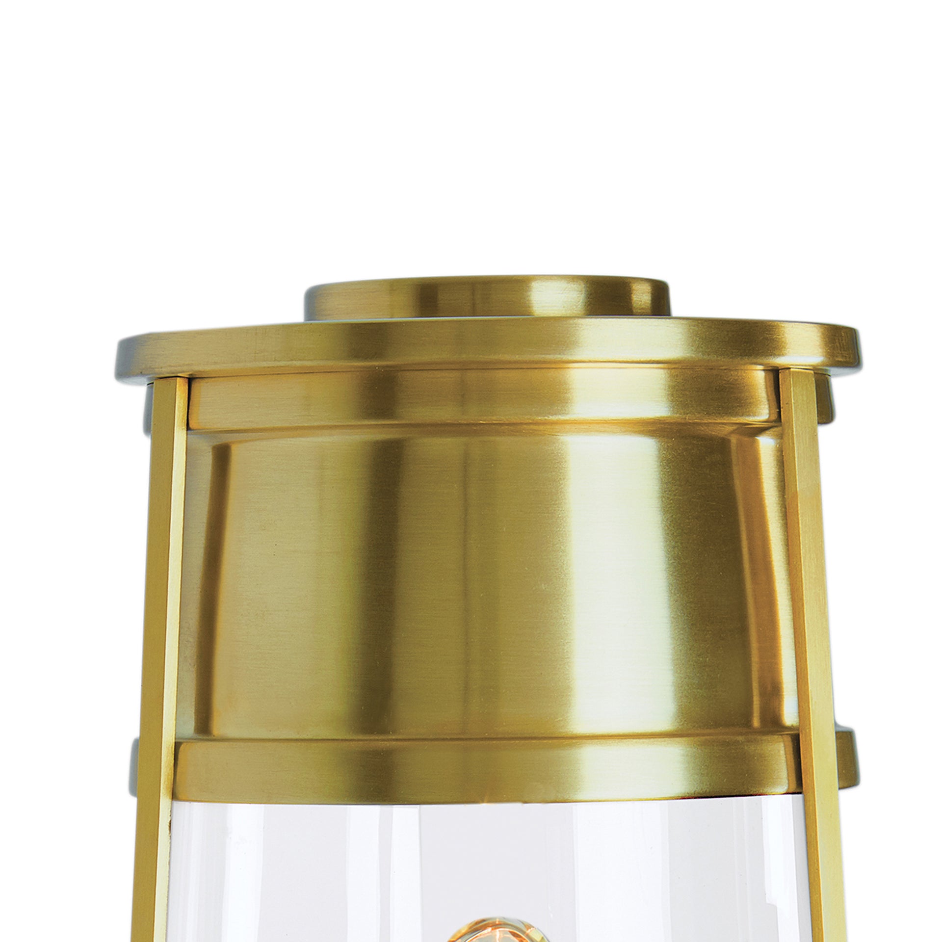 Cone 19.75'' High 1-Light Outdoor Post Light - Satin Brass