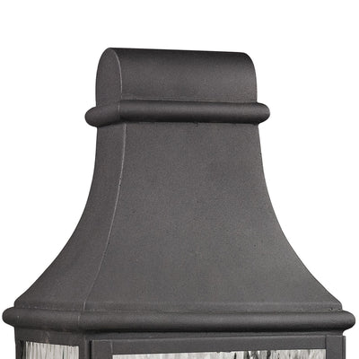 Forged Jefferson 23'' High 3-Light Outdoor Post Light - Charcoal