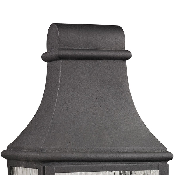 Forged Jefferson 23'' High 3-Light Outdoor Post Light - Charcoal