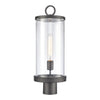 Hopkins 20.75'' High 1-Light Outdoor Post Light - Charcoal Black