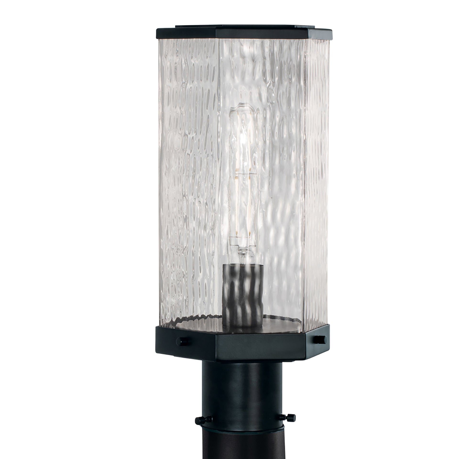Polygon 12.63'' High 1-Light Outdoor Post Light - Matte Black