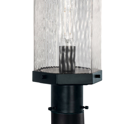 Polygon 12.63'' High 1-Light Outdoor Post Light - Matte Black