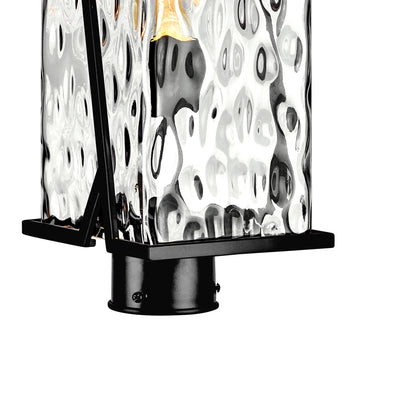 Waterfall 18'' High 1-Light Outdoor Post Light - Matte Black