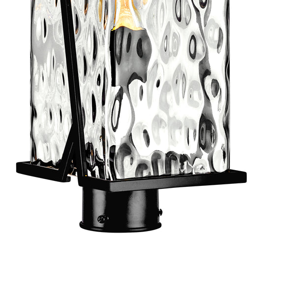 Waterfall 18'' High 1-Light Outdoor Post Light - Matte Black