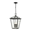 Main Street 12'' Wide 4-Light Outdoor Pendant - Black