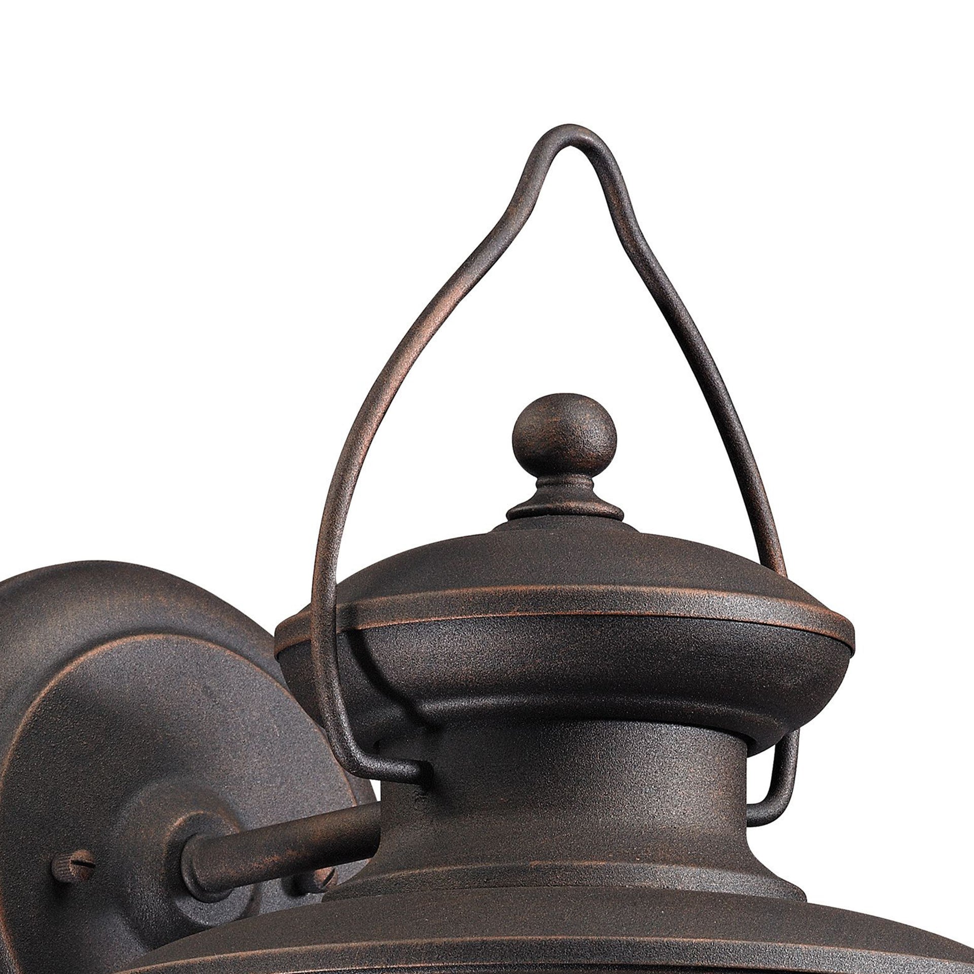 Village Lantern 17'' High 1-Light Outdoor Sconce - Weathered Charcoal