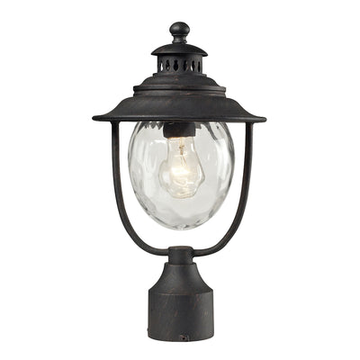 Searsport 15'' High 1-Light Outdoor Post Light - Weathered Charcoal