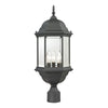 Spring Lake 23'' High 3-Light Outdoor Post Light - Matte Textured Black