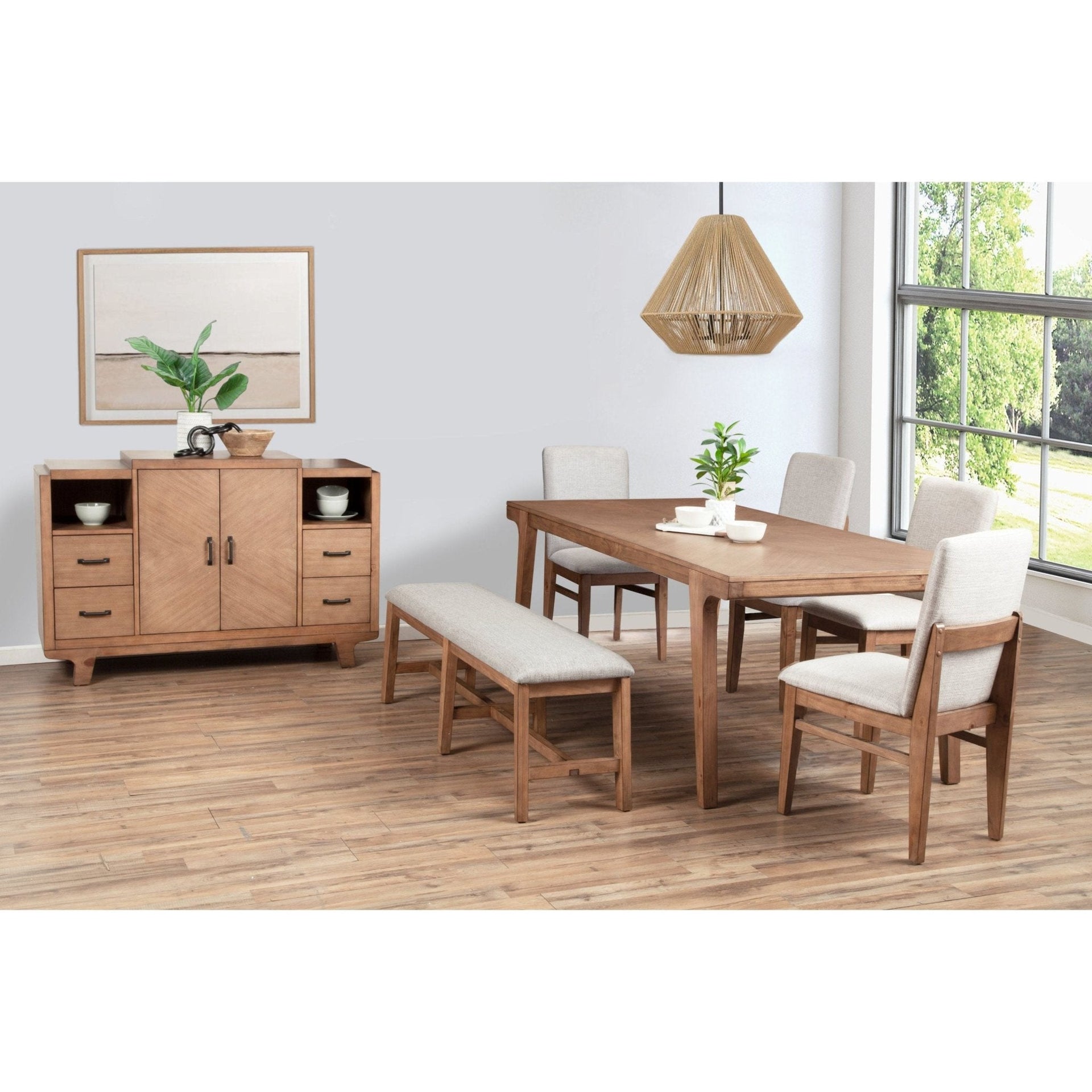 Olejo Side Chairs Set of 2, Natural