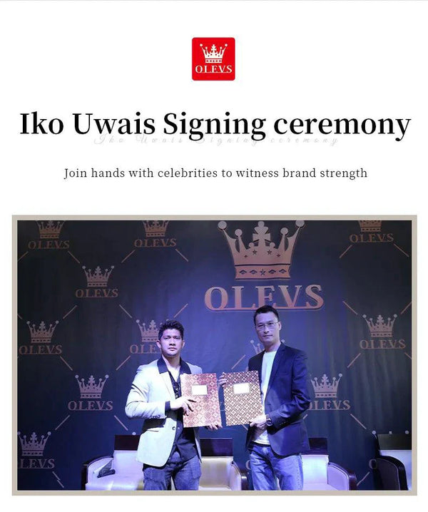 OLEVS Lxuxry Brand Gold Men's Watches Full Skeleton Stainless steel Chronograph Wristwatch Waterproof Luminous Quartz Watch Men