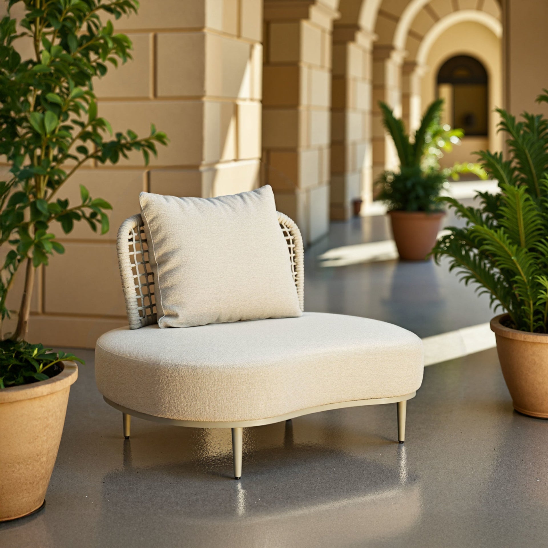 Ruhe Accent Chair Beige ZUO Store