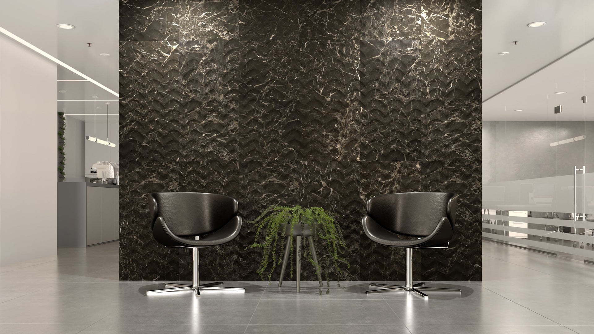 Olive Avantgarde Marble Field Dimensional Stone SILIS Wall Tile - Livfloors Collection