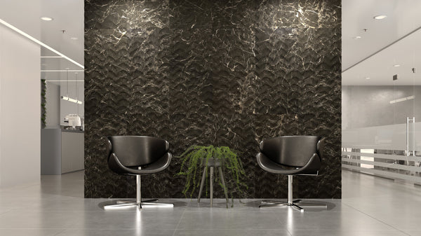 Olive Avantgarde Marble Field Dimensional Stone SILIS Wall Tile - Livfloors Collection