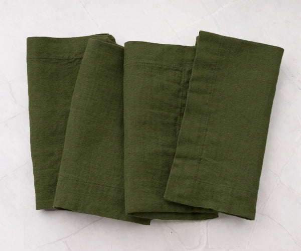Plain Cloth Napkins - Cotton Linen Napkins