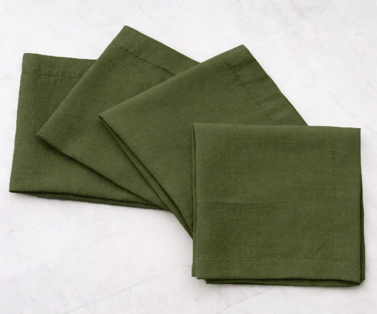 Plain Cloth Napkins - Cotton Linen Napkins