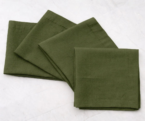 Plain Cloth Napkins - Cotton Linen Napkins