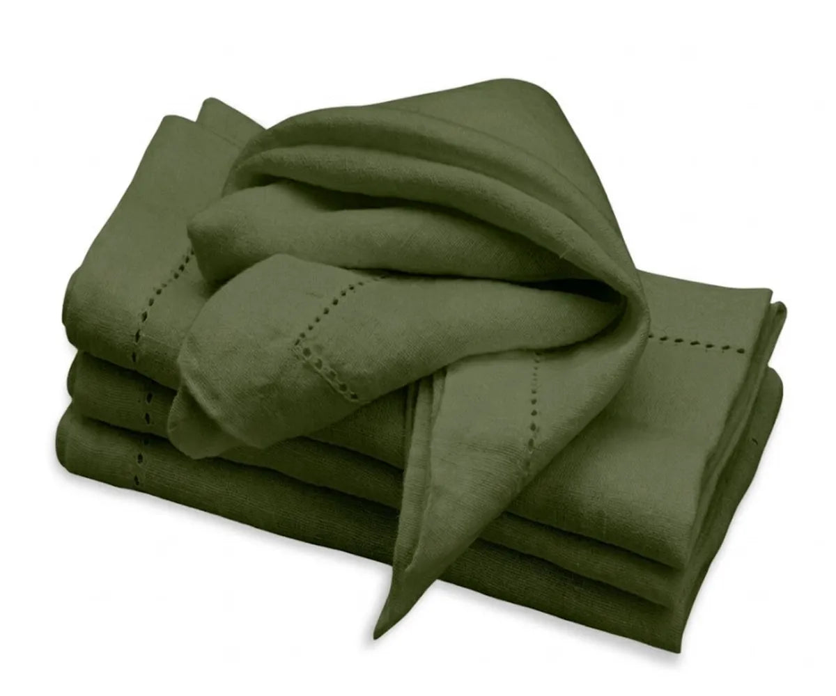 Cotton Linen Hemstitched Napkins