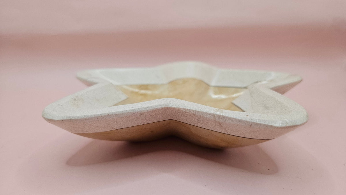 Onyx Star Dish – Polished Natural Stone Bowl 6.25