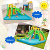 Kids Inflatable Water Park Bounce House with 480W Blower - Green