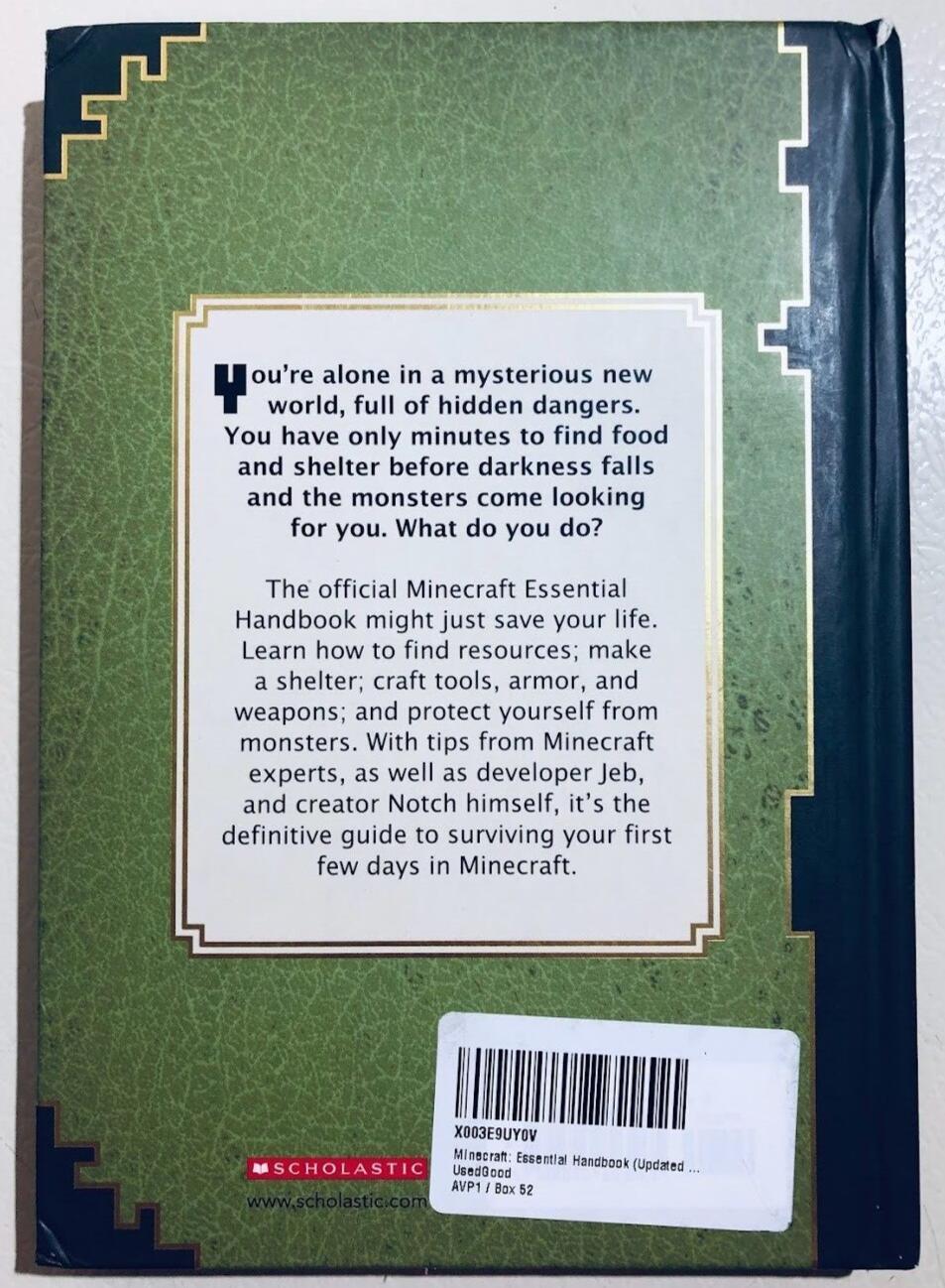 Used - Minecraft: Essential Handbook (Updated Edition): An Official Mojang Book