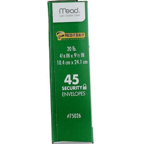Mead Press-it Seal-it #10 Security Envelopes 4.125x9.5