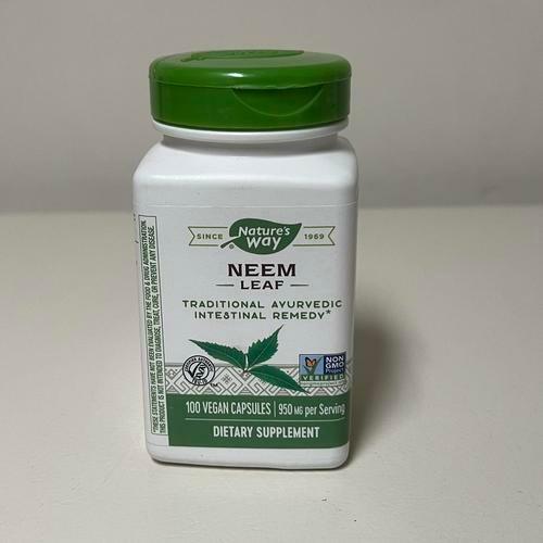 Nature's Way Neem Leaf Traditional Ayurvedic Herbal Supplement 950 mg, 100 Count EXP 3/28