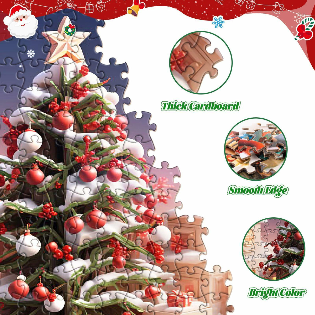 Puzzle Advent Calendar for Kids and Adults, 1008 Pieces 24 Days Countdown