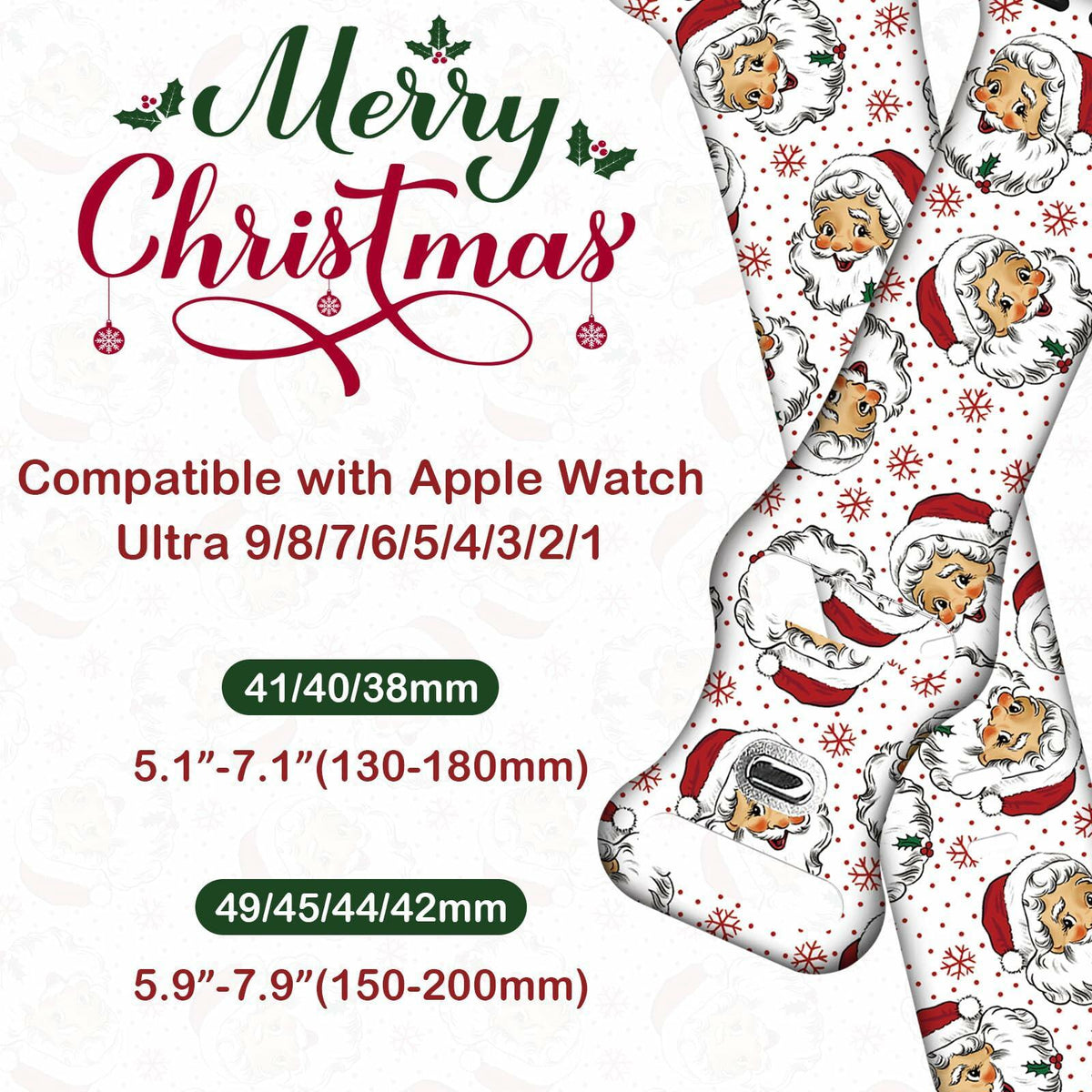 Holiday Watch Band for Apple Watch – Xmas/Halloween, All Sizes, Series 3–10