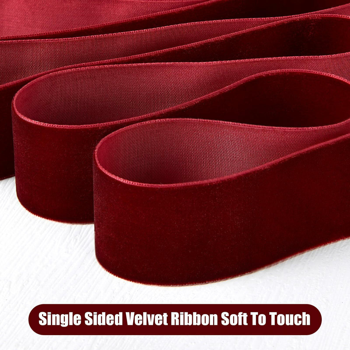 Khaki Velvet Ribbon 1/4