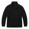 KAIDER Women's Plus Size Polar Fleece Pullover Jacket Black Quarter-Zip Long