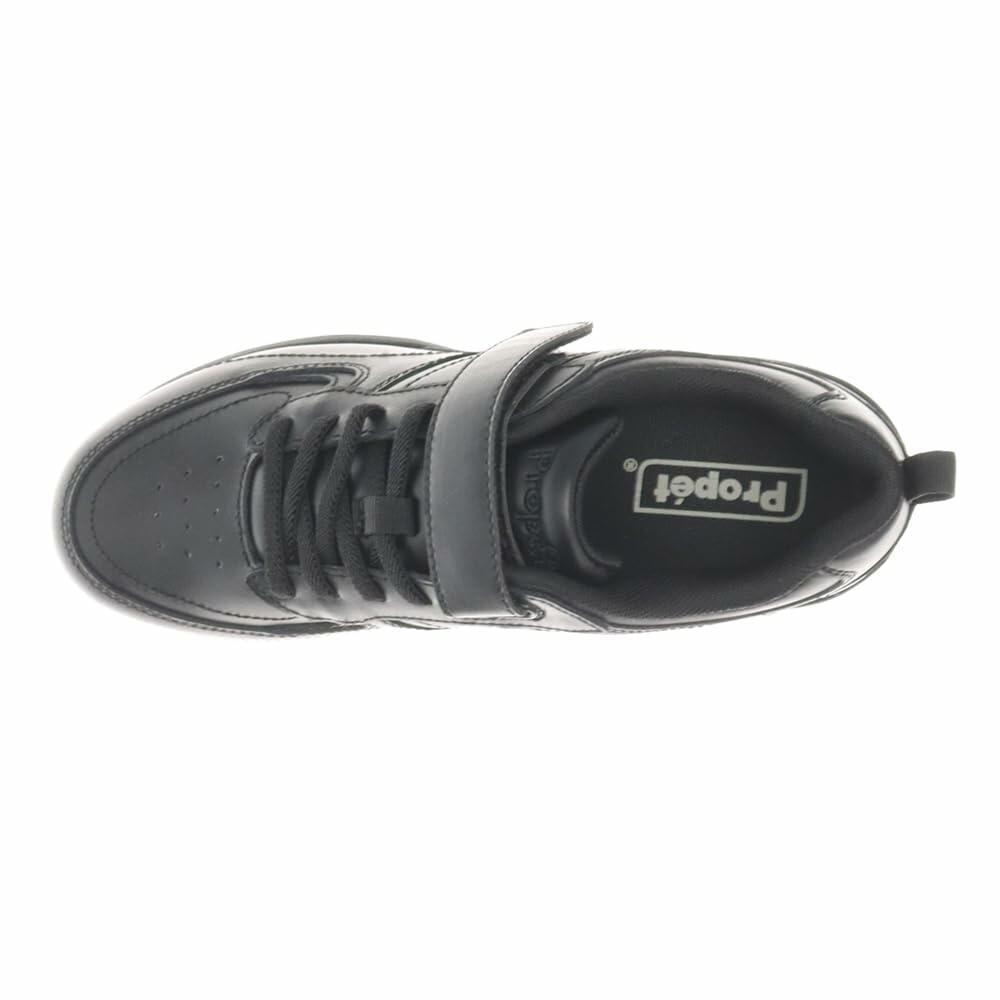 Propét LifeWalker Flex Leather Orthotic Comfort Walking Shoes Black US 6.5 Wide