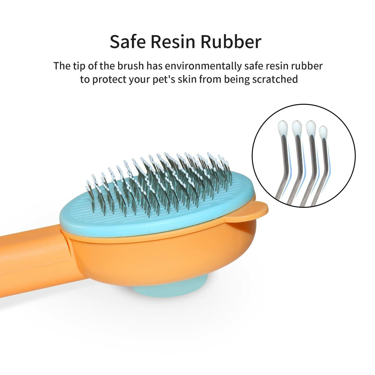 Landwill Pet Brush Yellow Bear Self Cleaning Grooming Tool for Cats & Dogs