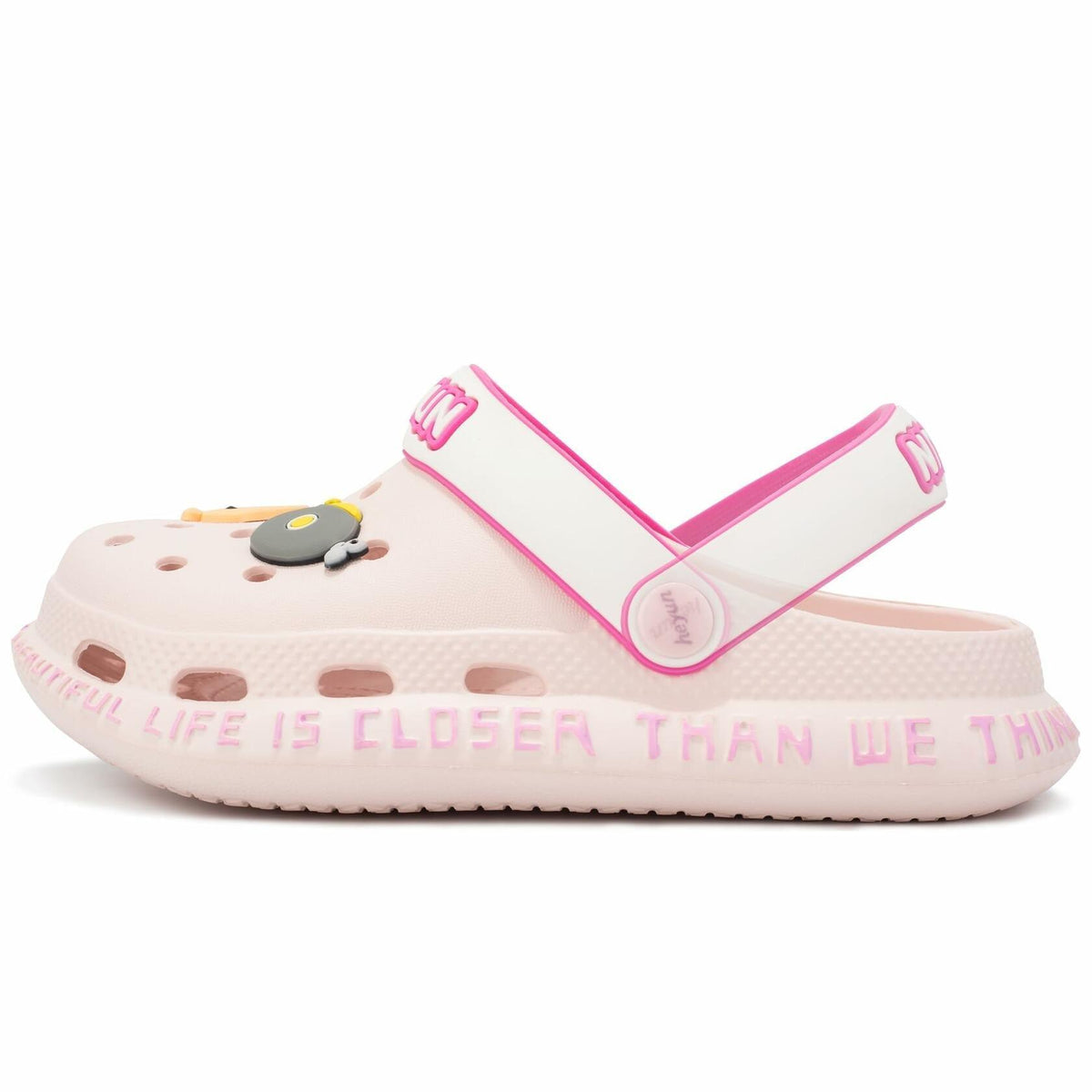 Azooken Kids Cute Clogs Slippers Pink Size 34 Lightweight Outdoor Shoes