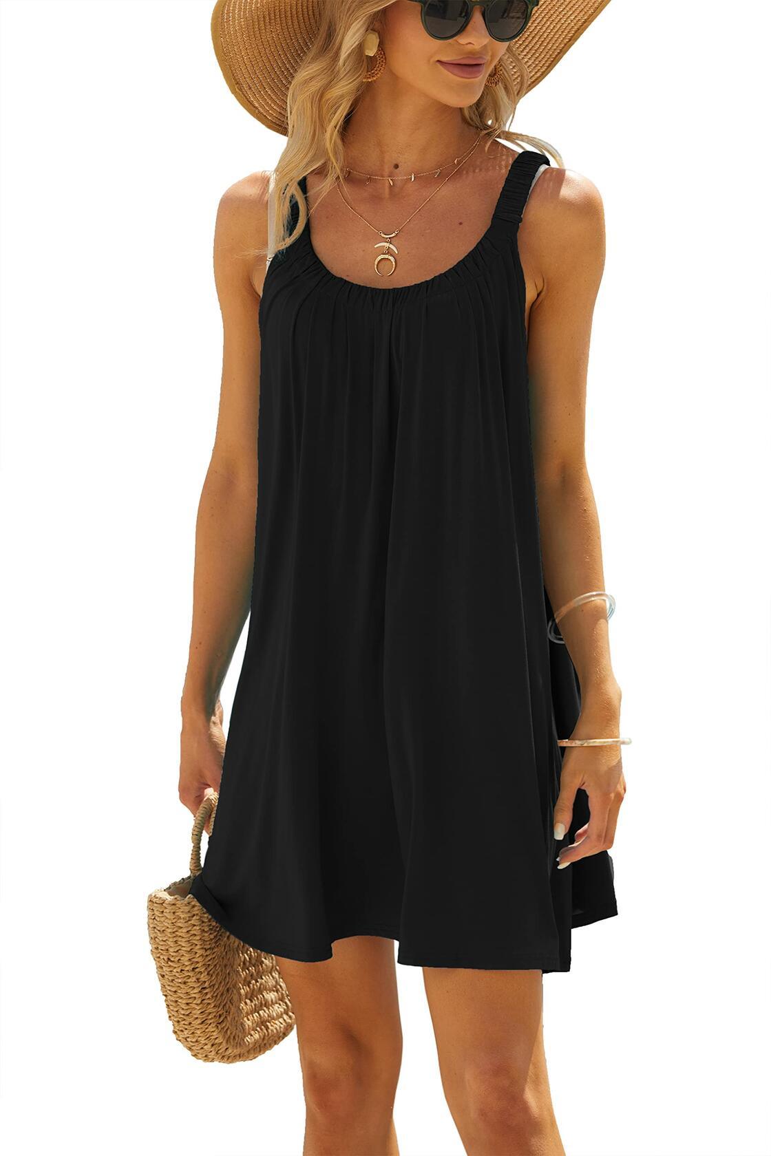 Jar of Love Women's Black Bathing Suit Cover Up Casual Beach Dress Size S