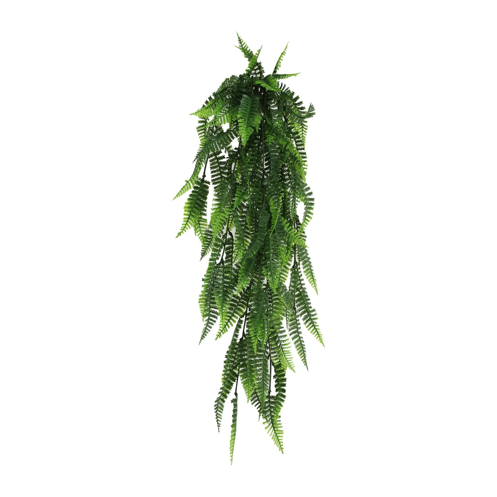 Fern Garland Artificial Hanging Bush 7.1×30in – NFPA701 Fire Rated – UV Resistant