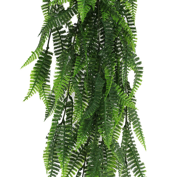 Fern Garland Artificial Hanging Bush 7.1×30in – NFPA701 Fire Rated – UV Resistant