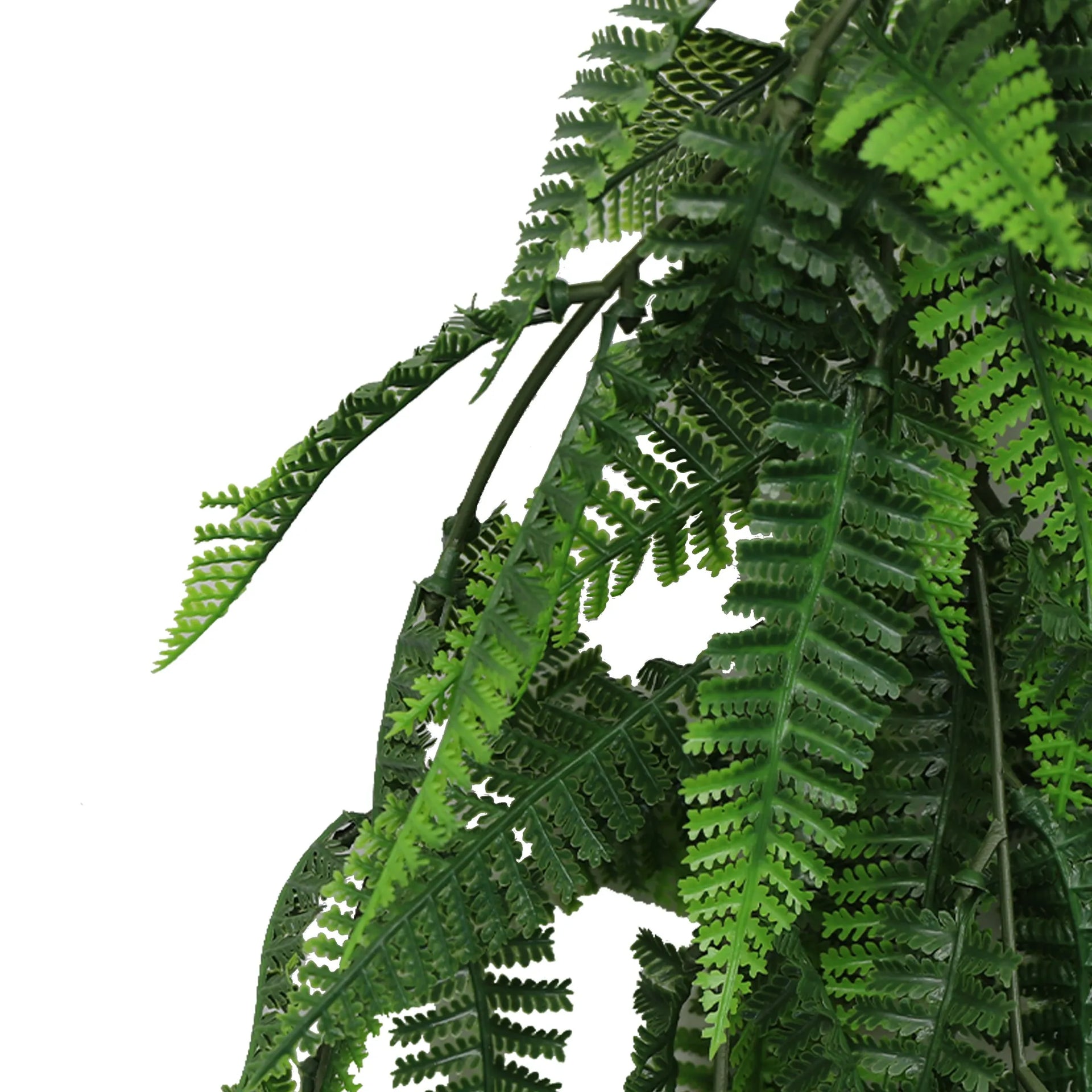 Fern Garland Artificial Hanging Bush 7.1×30in – NFPA701 Fire Rated – UV Resistant