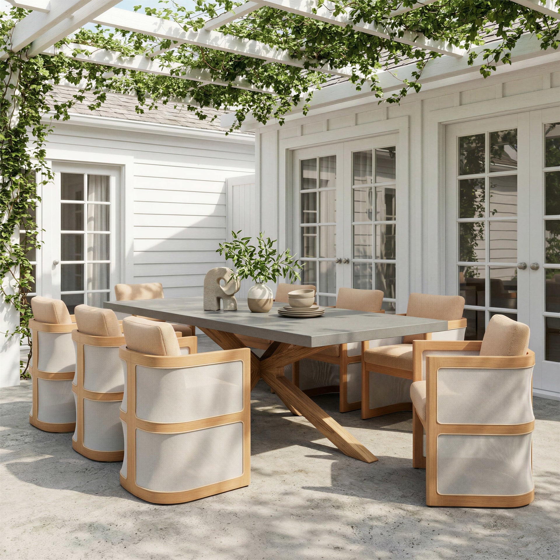 Suan Rectangular Dining Table Gray