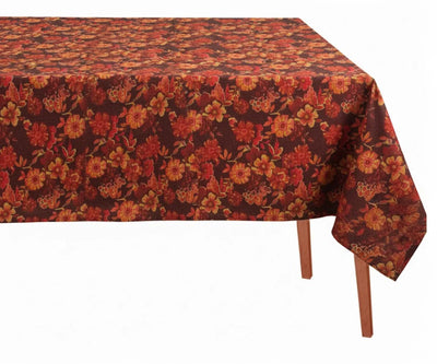 Floral Block Print Tablecloth