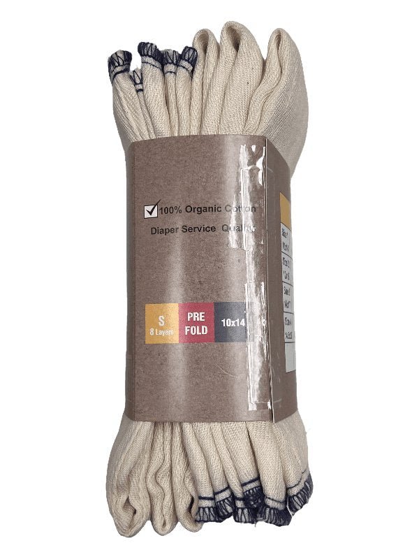 Organic Cotton Cloth Diaper Prefolds